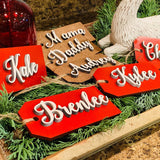 Christmas stocking name tag. Christmas stocking. Christmas decor. Farmhouse stocking tag. Personalized stocking. Name tags. Stocking tag.