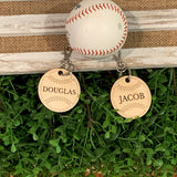 Engraved baseball key chain. Personalized key chain. Baseball gift. Baseball decor. Softball key chain. Softball tag. Christmas gift.