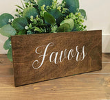 Favors wedding sign. Wedding favor table sign. Favors wedding prop. Favors wedding sign. Wood sign. Favors rustic wood sign. Wedding decor.