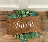 Favors wedding sign. Wedding favor table sign. Favors wedding prop. Favors wedding sign. Wood sign. Favors rustic wood sign. Wedding decor.