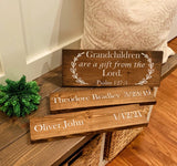 Gifts for grandparents. Grandchildren are a gift from the Lord. Grandparents gift. Grandchildren birthdays. Christmas gift.