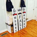 Porch sign. Hello fall. Fall decor. Be merry. Christmas porch sign. Thanksgiving porch sign. Fall porch sign. Porch decor. Fall sign.