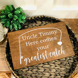 Fishing theme wedding. Here comes your greatest catch sign. Fishing wedding. Fishing wedding sign. Wedding sign. Wood sign. Wedding decor