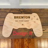 Gamer name sign. Nursery decor. Kids name sign. Gamer sign. Game room sign. Wooden name. Personalized gamer name sign. Game room decor.
