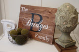 Rustic wedding sign. Rustic wedding decor. Rustic family name sign. Rustic  family wood sign. Rustic wedding gift.