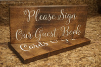Please sign our guest book. Rustic please sign our guest book. Wedding table sign. Wedding prop. Wedding sign. Rustic wedding decor.