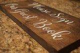 Please sign our guest book. Rustic please sign our guest book. Wedding table sign. Wedding prop. Wedding sign. Rustic wedding decor.