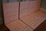 Blush Love Is Patient Love is Kind Wedding Decorations. 1 Corinthians 13 Wedding Aisle Signs. Wood Wedding Signs.