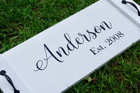Personalized serving platter. Serving tray. Wood tray. Wood serving tray. Wedding serving tray. Custom serving tray.