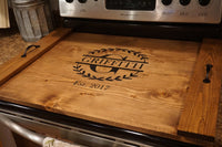 Wood stove top cover. Stove top cover. Custom stove tray. Wood stove cover.  Custom stove cover. Custom stove tray. Personalized stove cover