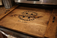 Stove top cover. Stove top tray.  Custom stove tray. Wood stove cover.  Custom stove cover. Custom stove tray. Stove tray. Stove cover