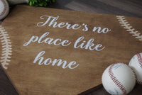 There's no place like home. Baseball gift. Personalized home plate. Personalized home plate. Baseball decor. Baseball wedding.