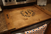 Stove top tray.Stove top cover. Rustic kitchen. Custom stove tray. Wood stove cover.  Custom stove cover. Custom stove tray. Kitchen decor.