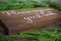 Please sign our guest book. Guest book sign. Rustic guest book. Wedding sign. Wedding prop. Wedding wood sign.