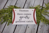 Here comes the bride wedding sign. Here comes your greatest catch sign. Wedding prop. Wedding sign. Wood sign. Wedding decor.