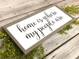 Home is where my people are. Farmhouse decor.  Framed sign. Farmhouse home sign. Fixer upper decor. Home decor. Home sweet home.