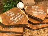 Graduation gift. Class of 2021. Personalized baseball gift. Baseball decor. Custom home plate. Softball gift. Custom baseball.