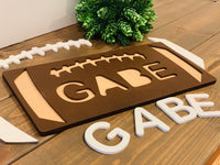 Name puzzle. 3D puzzle. 3D sign. Personalized puzzle. Wood art. Football sign. Personalized sign. Custom name sign. Shower gift. Baby gift.