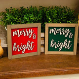 Christmas decor. Christmas signs. Laser cut sign. Farmhouse sign. Christmas farmhouse sign. Merry and bright. Merry Christmas sign.