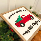 Christmas decor. Christmas signs. Have yourself a merry little Christmas. Laser cut sign. Farmhouse sign. Christmas farmhouse sign. 3D sign.