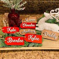 Christmas stocking name tag. Christmas stocking. Christmas decor. Farmhouse stocking tag. Personalized stocking. Name tags. Stocking tag.