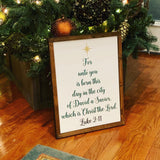 For unto you is born this day wood sign. Luke 2:11 wood sign. Christmas wood sign. Holiday decor. Christmas home decor Christmas sign.
