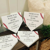 Baseball gift. Longitude latitude sign. Coordinates sign. Graduation. There is no place like home. Home plate. Senior night. Baseball decor