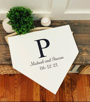 Home plate wedding guest book.Personalized home plate. Baseball guest book. Wedding guestbook. Baseball wedding. Baseball theme.