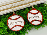 Personalized baseball Christmas ornament. Baseball ornament. Christmas tree ornament. Personalized ornament. Christmas gift.