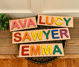 Kids personalized puzzle. Wooden Name Puzzle. Birthday Gift for One Year Old. Personalized Gift for Kid. Christmas Gift for Kids