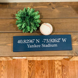 New York Yankee sign. Baseball wood sign. Joe DiMaggio. Yankee home decor. Yankee Stadium sign. Baseball room decor.
