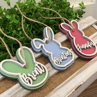 Personalized Easter tags. Easter basket. Easter decor. Easter basket tags. Easter decor. Bunny tags. Easter bunny. Easter name tags.